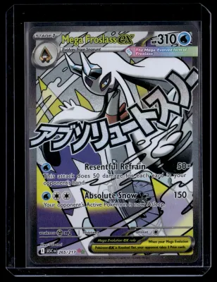 Mega Froslass ex #265/217 Ultra Rare Pokémon Trading Card (TCG) Near Mint