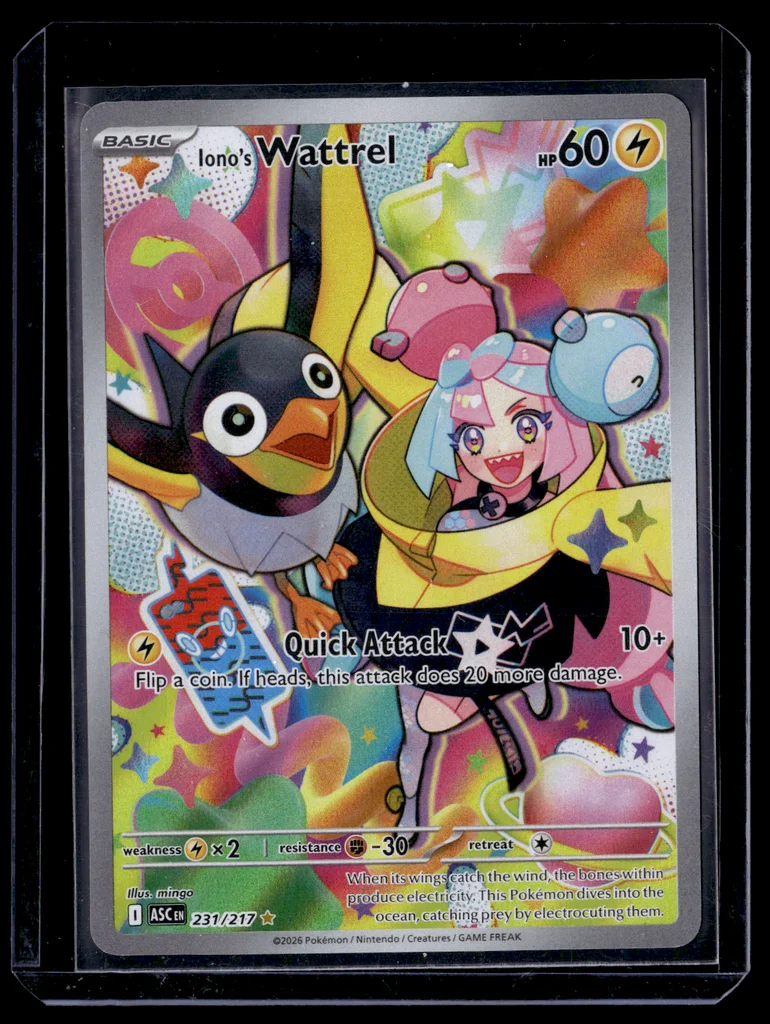 Iono's Wattrel #231/217 - Ascended Heroes - Illustration rare - Pokémon Trading Card - TCG Single - Near Mint