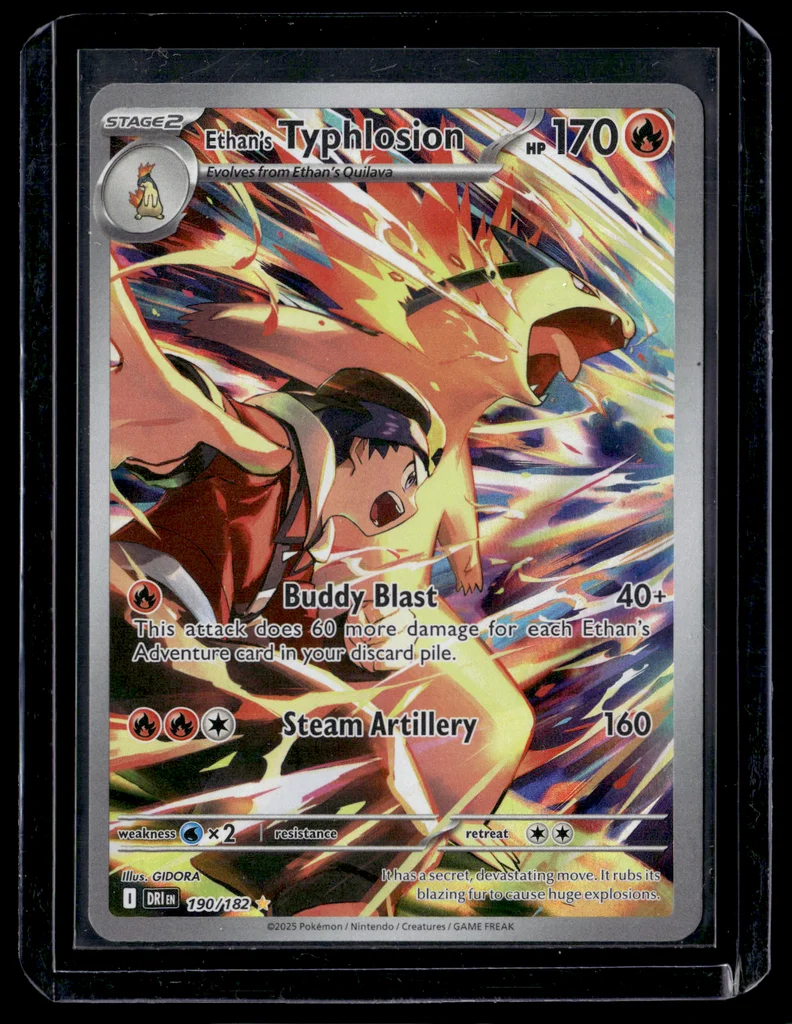 Ethan's Typhlosion #190/182 - Destined Rivals - Illustration rare - Pokémon Trading Card - TCG Single - Near Mint