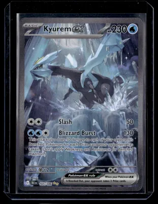 Front of Kyurem ex #165/86 from Black Bolt, a Holo Special illustration rare Pokémon trading card in Near Mint condition.