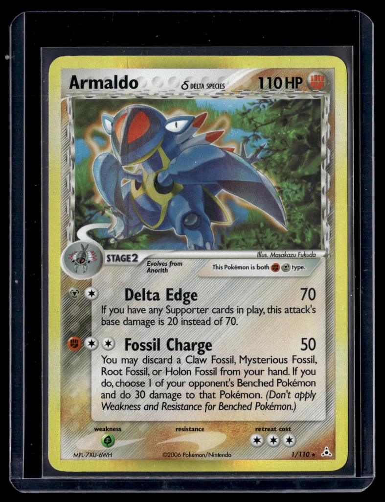 Armaldo δ #1/110 - Holon Phantoms - Rare - Pokémon Trading Card - TCG Single - Near Mint
