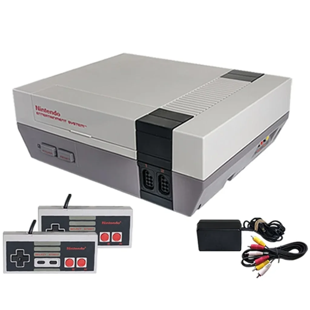 Nintendo Entertainment System (NES) Console - 2 Controllers & Cables