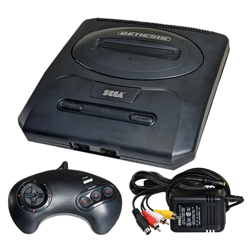 Sega Genesis Console - 1 Controller and Cables