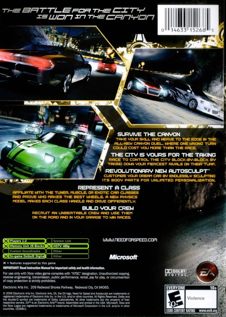 Need for Speed Carbon - Xbox - Complete In Box 3