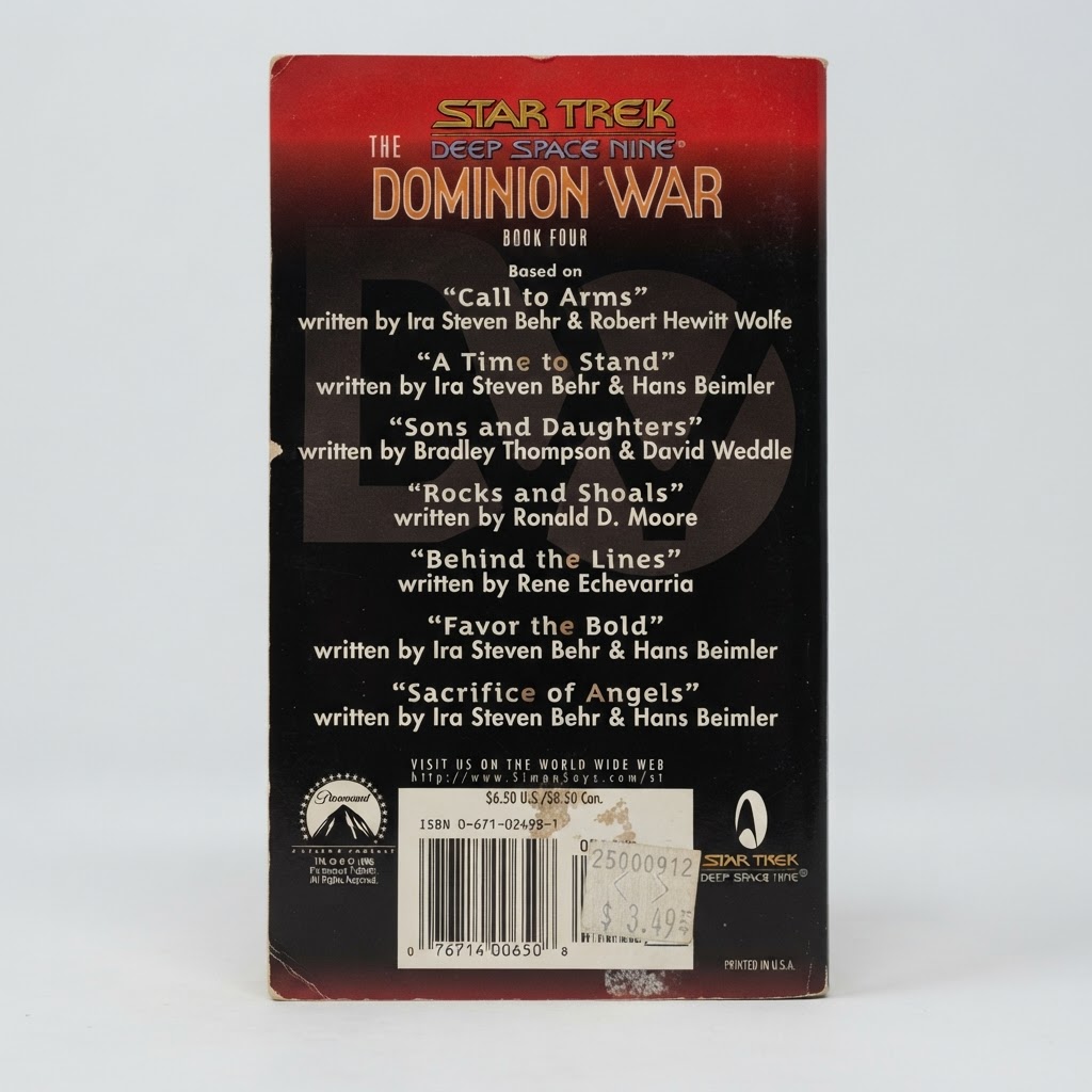 Star Trek: Deep Space Nine "The Dominion War: Book Four" - Vintage Paperback 2