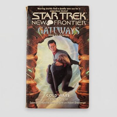 Front cover of the Star Trek: New Frontier "Gateways: Cold Wars" vintage paperback with minor edge wear