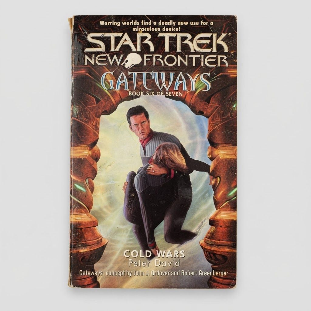 Front cover of the Star Trek: New Frontier "Gateways: Cold Wars" vintage paperback with minor edge wear