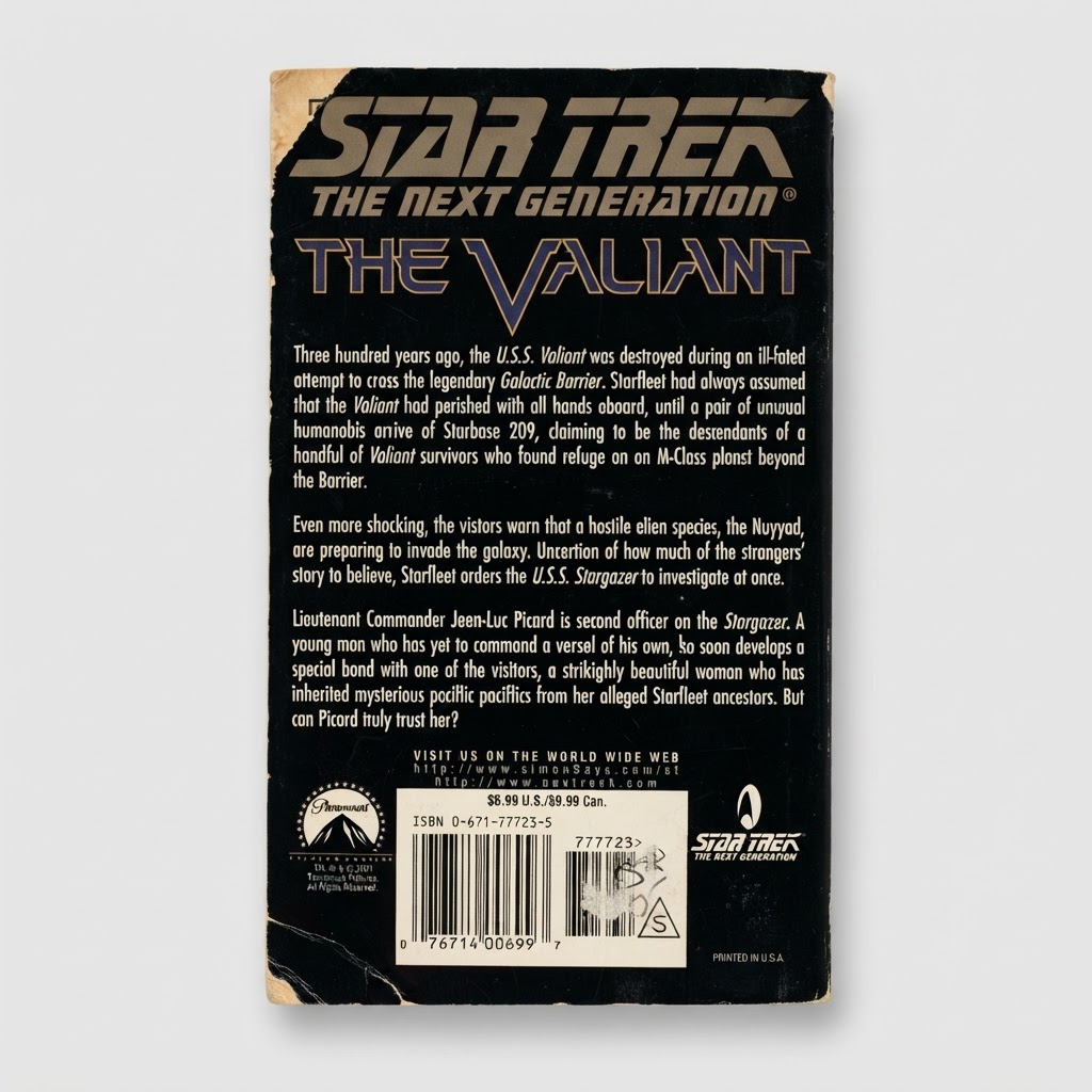 Star Trek: The Next Generation "The Valiant" - Vintage Paperback 2