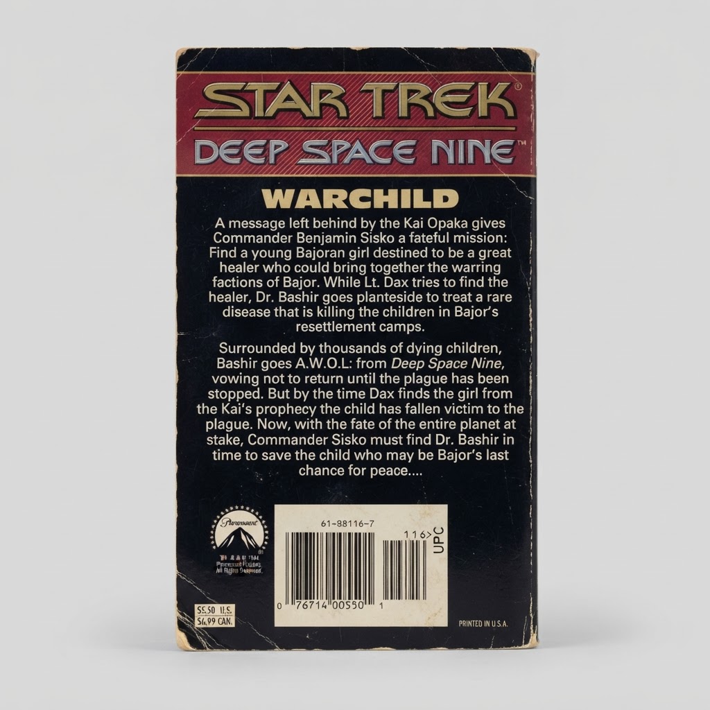 Star Trek: Deep Space Nine "Warchild" (#7) - Vintage Paperback 2