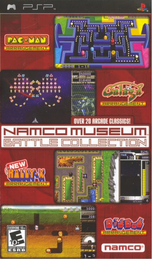 Namco Museum Battle Collection – Sony PlayStation Portable (PSP) Arcade Game front cover art