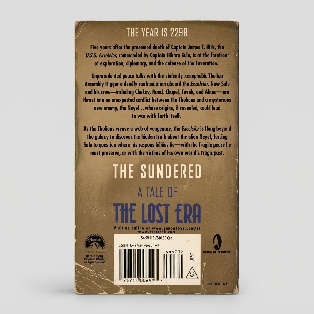 Star Trek: The Lost Era "The Sundered" - Vintage Paperback 2