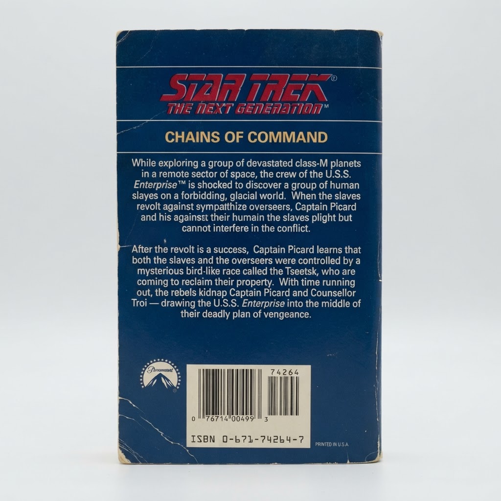 Star Trek: The Next Generation "Chains of Command" (#21) - Vintage Paperback 2