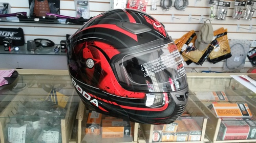 Casco Roda Delivery Rojo talla L