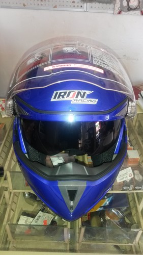 Casco Abatible Iron Racing Azul Talla M 