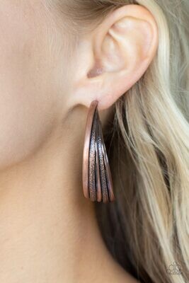 In-Sync-Copper Hoop Earring