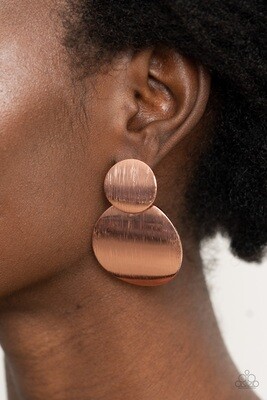 Here-Today-Gong-Tomorrow-Copper Post Earring