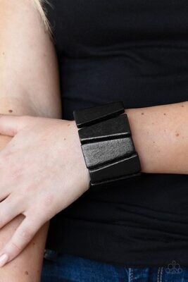 Barbados-Backdrop-Black Wood Bracelet