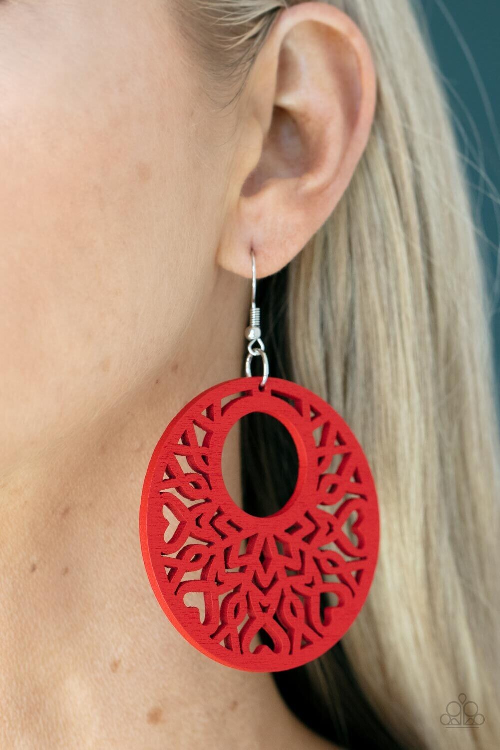 Tropical Reef Red Earring