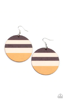 Yacht Party Brown/Yellow Earring