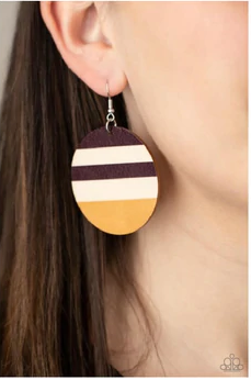 Yacht Party Brown/Yellow Earring