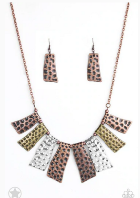 A Fan Of The Tribe Copper Necklace