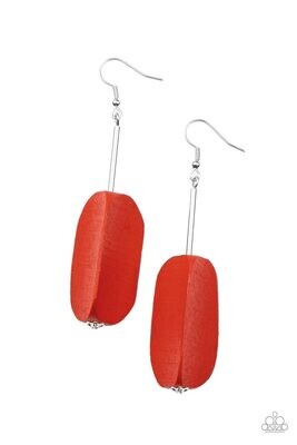 Tamarack Trail Red Earring