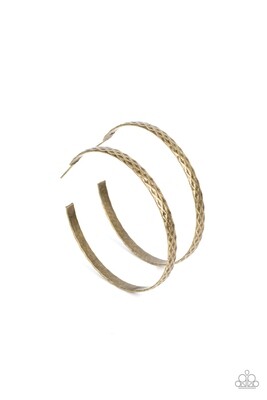 Hoop-De-Do-Brass Earring