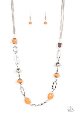 Barefoot-Bohemian-Orange Necklace