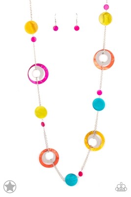 Kaleidoscopically Captivating Multi -blockbuster-necklace