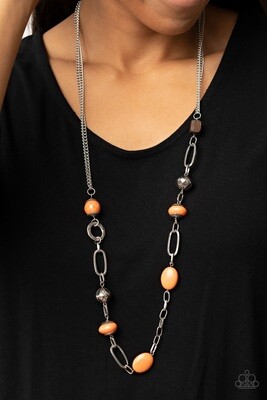 Barefoot-Bohemian-Orange Necklace
