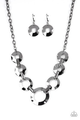 Mechanical Masterpiece - Black Necklace