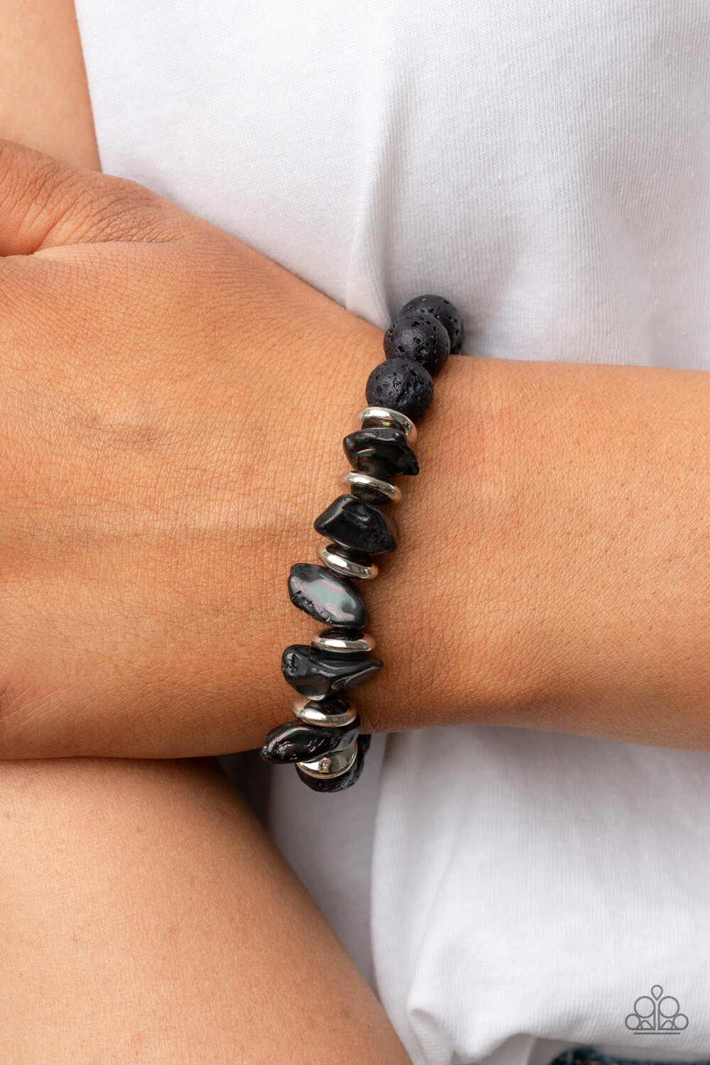 Volcanic Vacay - Men&#39;s Silver Bracelet