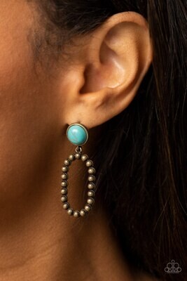 Riverbed Refuge - Brass Earrings