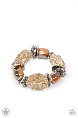 Glaze of Glory - Brown Bracelet