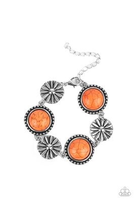 Fredonia Flower Patch - Orange Bracelet
