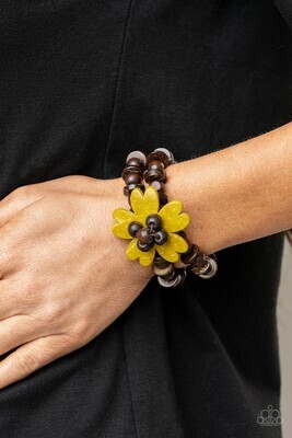 Tropical Flavor - Yellow Wood Bracelet