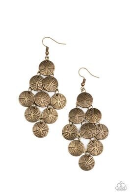 How CHIME Flies - Brass Earrings