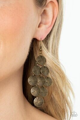 How CHIME Flies - Brass Earrings