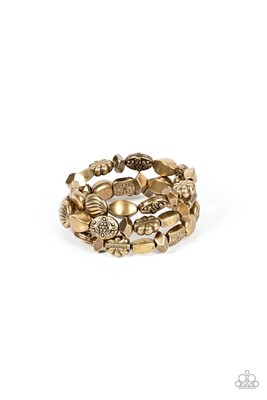 Charmingly Cottagecore - Brass Coil Bracelet
