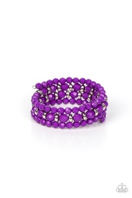 Its a Vibe - Purple Coil Bracelet