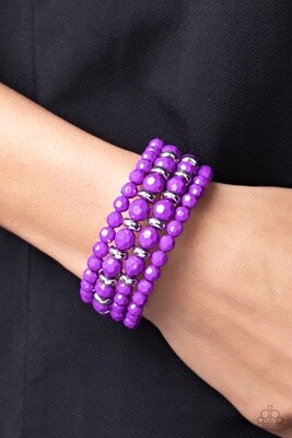 Its a Vibe - Purple Coil Bracelet