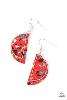 Flashdance Fashionista - Red Earrings