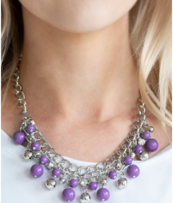 The Bride to Bead - Purple Necklace
