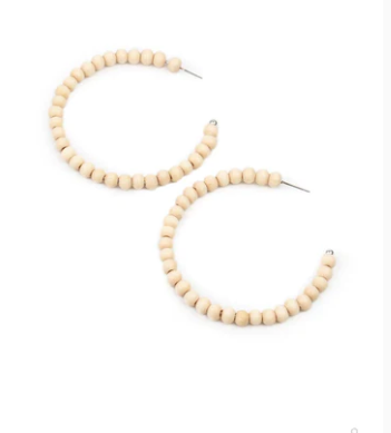 Should Have, Could Have, Wood Have - white -  Earrings