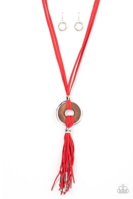 ARTISANS and Crafts - Red Corded Necklace