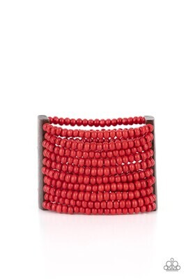 Waikiki Wonderland - Red Wood Bracelet