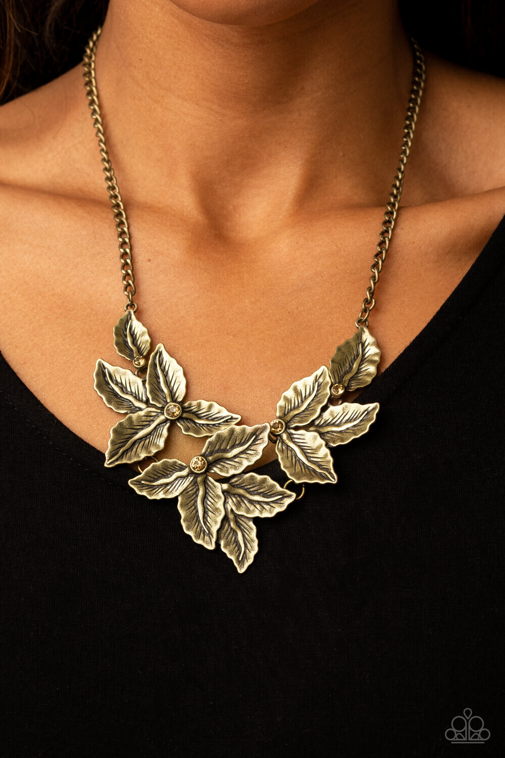 Holly Heiress - Brass Necklace