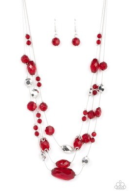 Prismatic Pose - Red Necklace