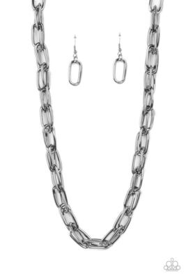 Tough Call - Black Choker Necklace