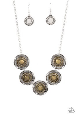 Desert Decor - Silver/Brass Necklace